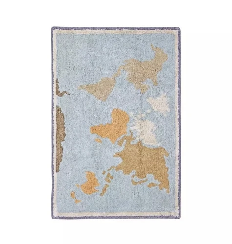 Ковер Lorena Canals RugCycled World Map (70x100 cм)
